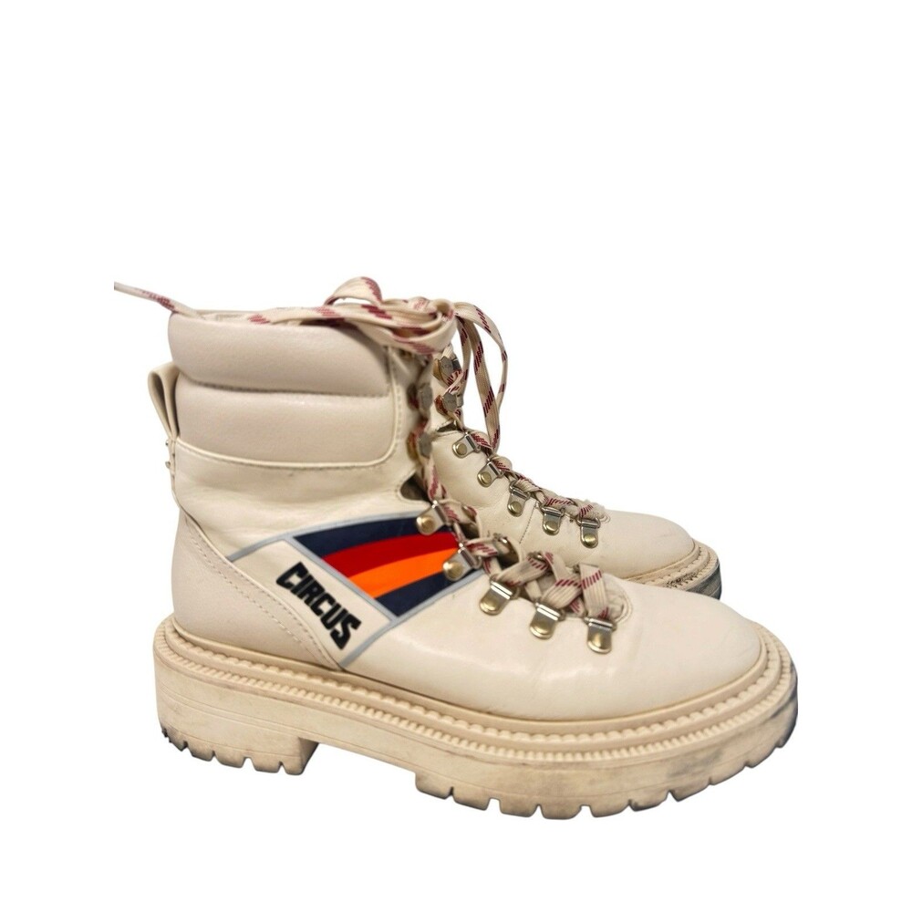 Circus By Sam Edelman Lydian Combat Rainbow Boots Size 7
